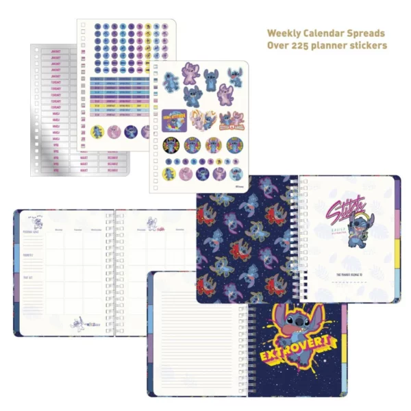 LILO & STITCH - Ongedateerde weekplanner kalender + Dividers - Afbeelding 2