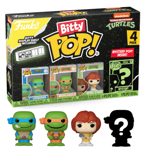Funko Bitty Pop! TEENAGE MUTANT NINJA TURTLES - Leonardo - 4 Pack 2.5cm