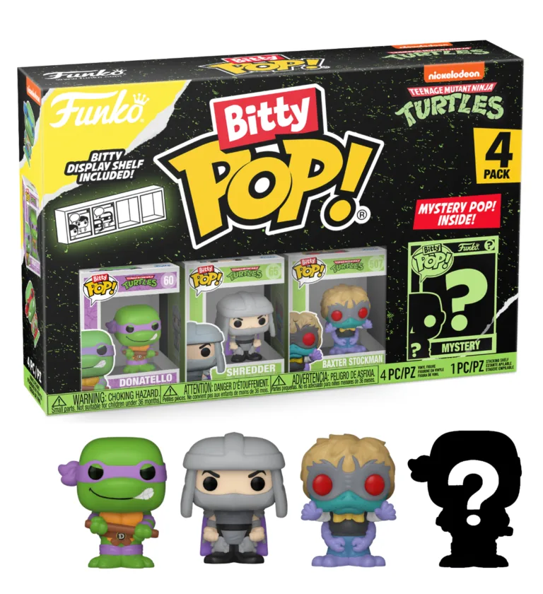 Funko Bitty Pop! TEENAGE MUTANT NINJA TURTLES - Donatello - 4 Pack 2.5cm