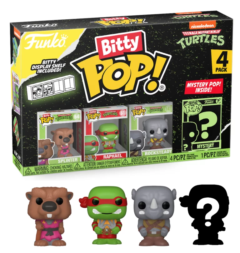 Funko Bitty Pop! TEENAGE MUTANT NINJA TURTLES - Splinter - 4 Pack 2.5cm