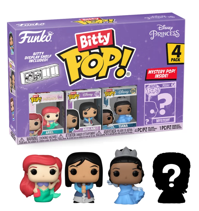 Funko Bitty Pop! DISNEY PRINCESS - Ariel - 4 Pack 2.5cm