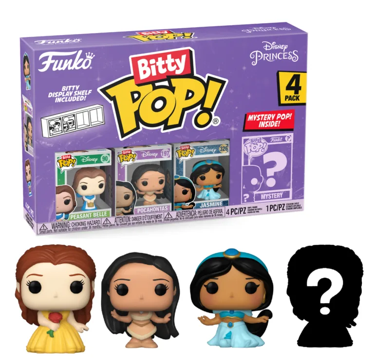 Funko Bitty Pop! DISNEY PRINCESS - Belle - 4 Pack 2.5cm