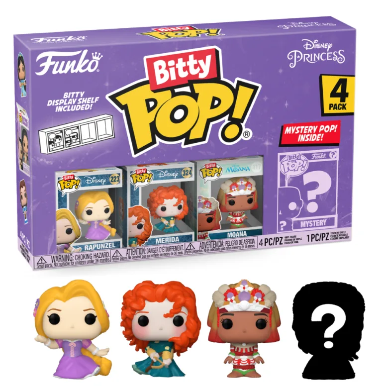 Funko Bitty Pop! DISNEY PRINCESS - Rapunzel - 4 Pack 2.5cm