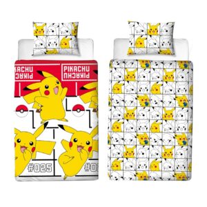 POKEMON - Pikachu - Duvet Cover 140x200cm - 'Cotton'