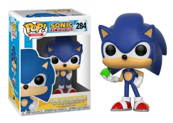 Funko Pop! Games: Sonic with Emerald (284)
