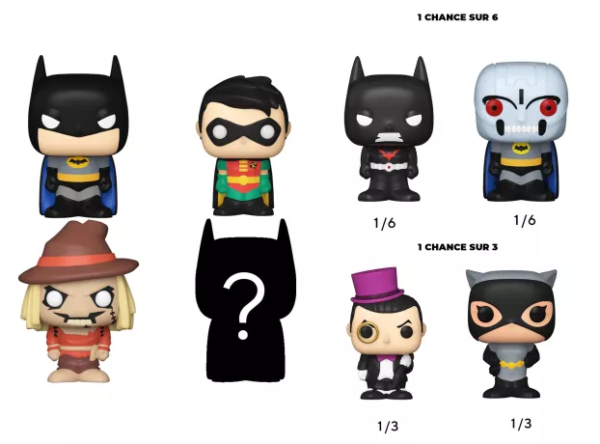 Funko Bitty Pop! DC COMICS - Batman - 4 Pack 2.5cm - Afbeelding 2