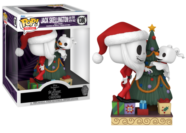 Funko Pop! Deluxe : Nightmare before Christmas (NBX) 30TH : Jack & Zero with Tree (1386)