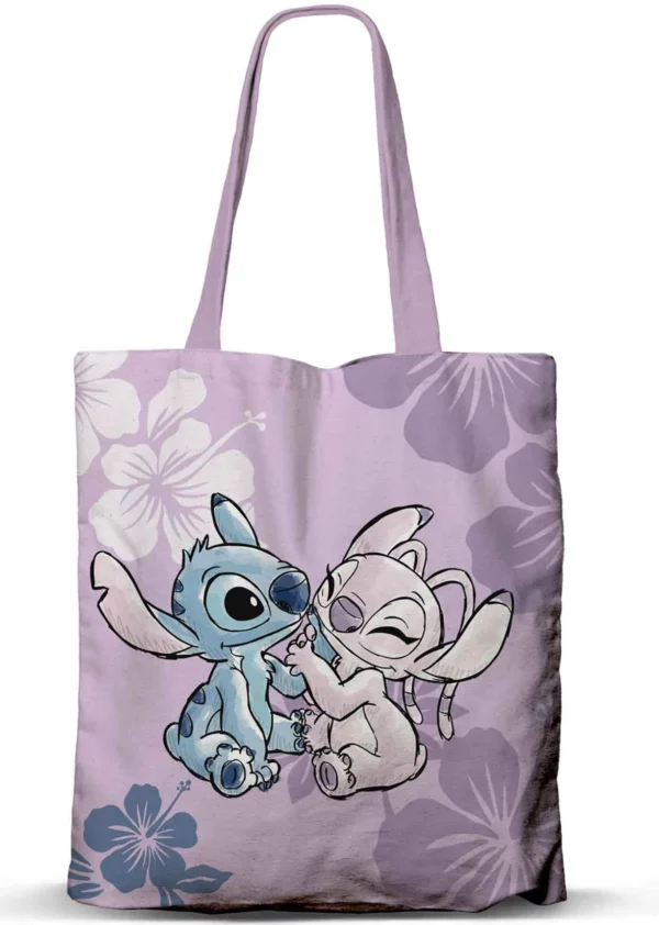 STITCH & ANGEL - Lila - Premium Tote Bag 40x33cm