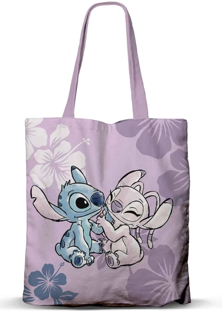 STITCH & ANGEL - Lila - Premium Tote Bag 40x33cm