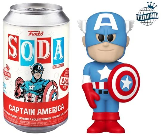 MARVEL - POP Vinyl Soda - Captain America w/Chase