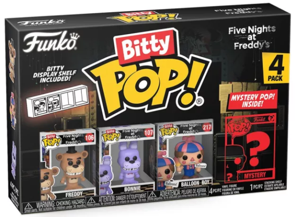 Funko Bitty Pop! FNAF - Freddy - 4 Pack 2.5cm - Afbeelding 2