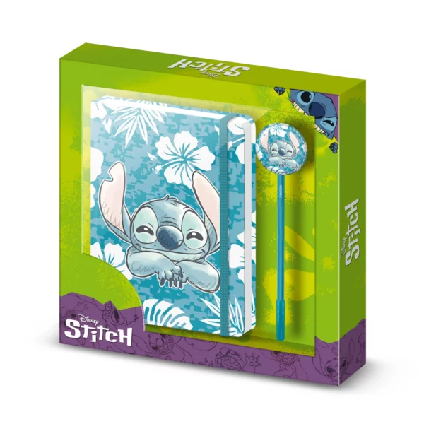 STITCH - Azul - Gift Box - A5 Notebook + Pen
