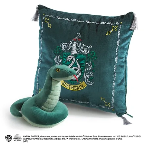 HARRY POTTER - Slytherin - Pluche en kussen 34x34cm