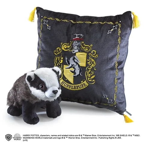 HARRY POTTER - Hufflepuff - Pluche en kussen 34x34cm