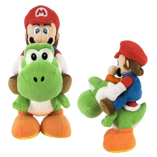 SUPER MARIO - Mario & Yoshi - Pluche 21cm - Afbeelding 4