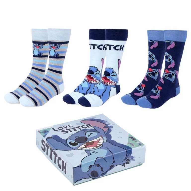 LILO & STITCH - Happy - 3 Pairs Socks Pack (Size 40-46)