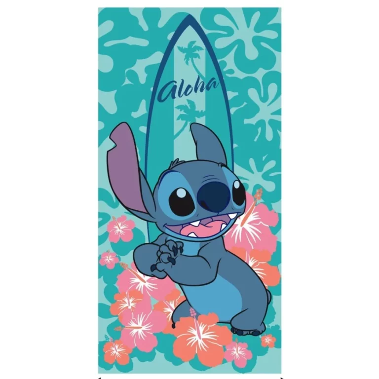LILO & STITCH - Aloha Flower - Beach Towel 100% Polyester - 70x140cm