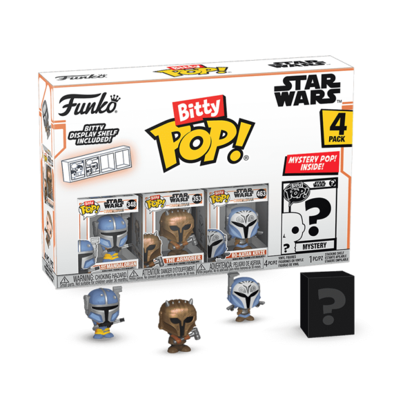 Funko Bitty Pop! THE MANDALORIAN - Heavy Mandalorian - 4 Pack 2.5cm
