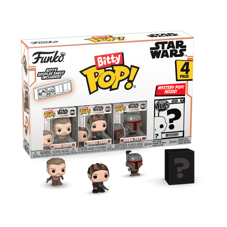 Funko Bitty Pop! THE MANDALORIAN - Cobb Vanth - 4 Pack 2.5cm
