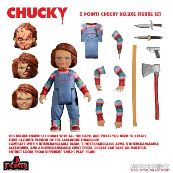 CHILD'S PLAY - Chucky Deluxe Action Figure Box Set 5 Points - 10cm