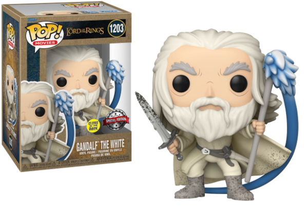Funko Pop! Movies: Lord of The Rings - Gandalf The White (1203) GITD