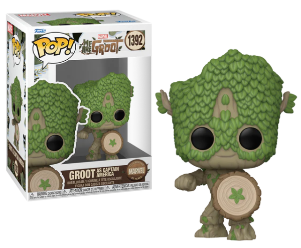Funko Pop! WE ARE GROOT – Groot as Captain America (1392)