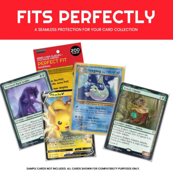 EVORETRO - Sleeves Perfect Fit for Pokemon / Lorcana / MTG Cards - Afbeelding 2