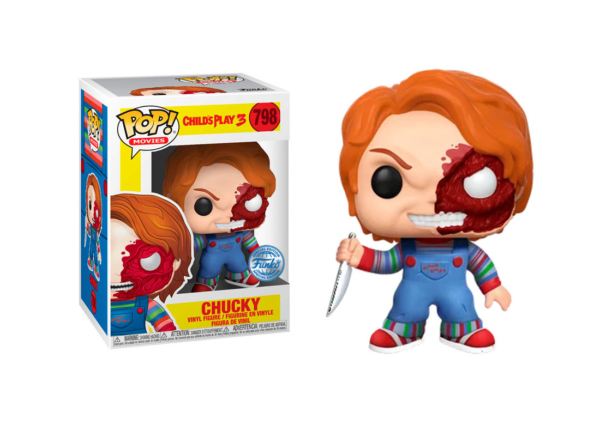 Funko Pop! Movies: Child's Play 3 - Chucky Half (798) Special Edition