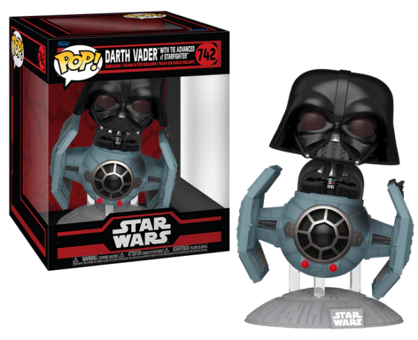 Funko Pop! Ride Deluxe: Star Wars The Darkside: Tie Advanced with Darth Vader (742)