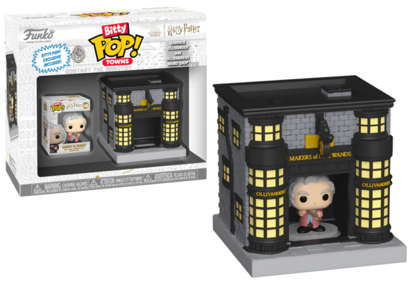Funko Bitty Pop Town - HARRY POTTER - Garrick Ollivander et Ollivanders wand