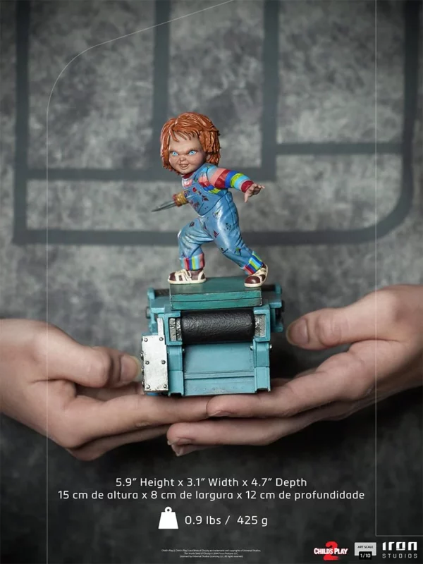 CHILD'S PLAY II - Chucky - Statue Art Scale '15x8x12cm' - Afbeelding 6