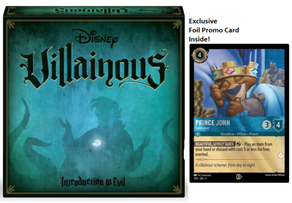 DISNEY VILLAINOUS - Intro to Evil -Boardgame 'UK Vers ' + Lorcana Card