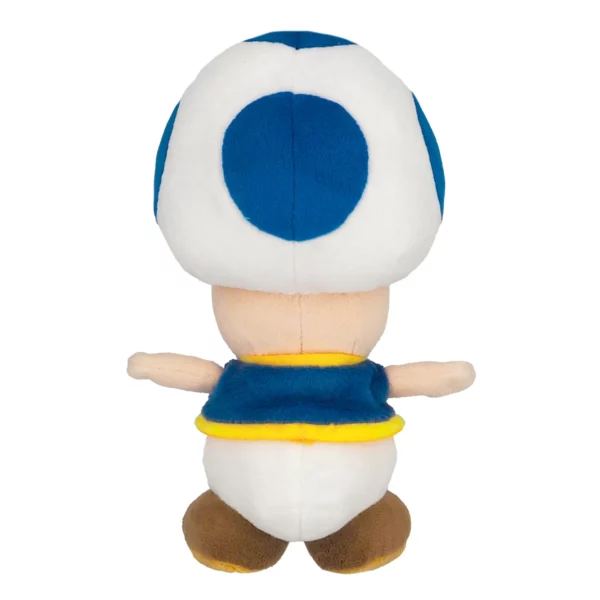 SUPER MARIO - Blue Toad - Knuffel 20cm - Afbeelding 3