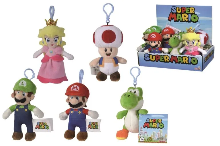 SUPER MARIO - Knuffel Sleutelhanger 12cm