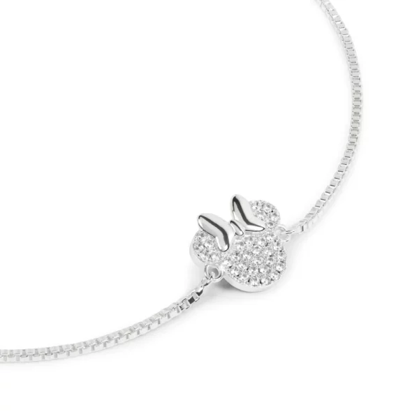 MINNIE MOUSE - Aanpasbare armband + Cristal hanger - Fine Silver Plated - Afbeelding 3