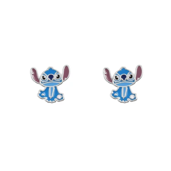 STITCH - 1 paar Stud Oorbellen - Fine Silver Plated - Afbeelding 2