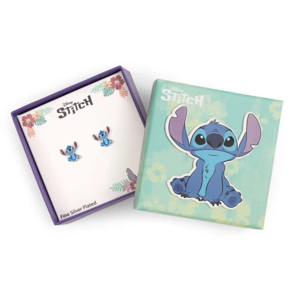 STITCH - 1 paar Stud Oorbellen - Fine Silver Plated