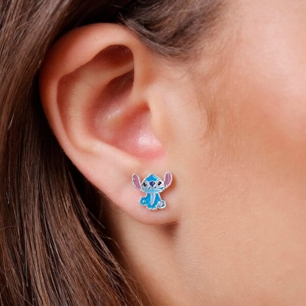 STITCH - 1 paar Stud Oorbellen - Fine Silver Plated - Afbeelding 3