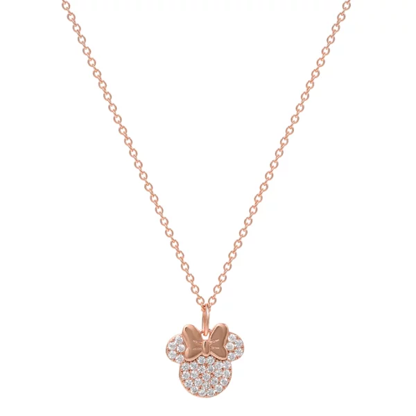 MINNIE - Rose Gold - Halskettting in Gold Flash Plated - Afbeelding 3