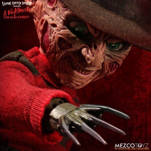 A NIGHTMARE ON ELM STREET - Freddy Krueger - Living Dead Dolls with Sound - Afbeelding 4