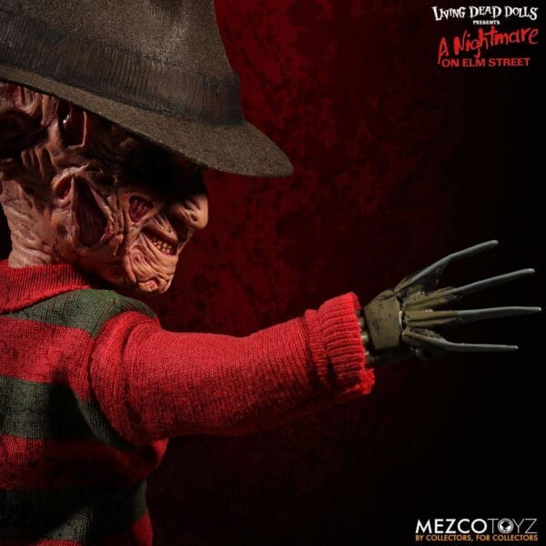 A NIGHTMARE ON ELM STREET - Freddy Krueger - Living Dead Dolls with Sound - Afbeelding 5