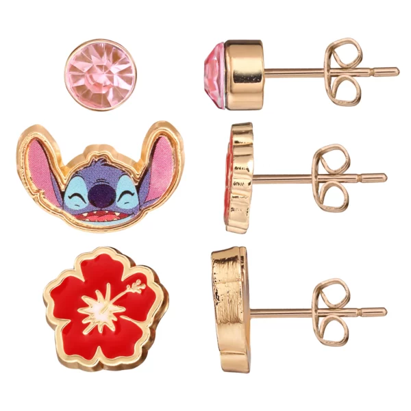 STITCH - 3 paar Stud oorbellen - Afbeelding 2