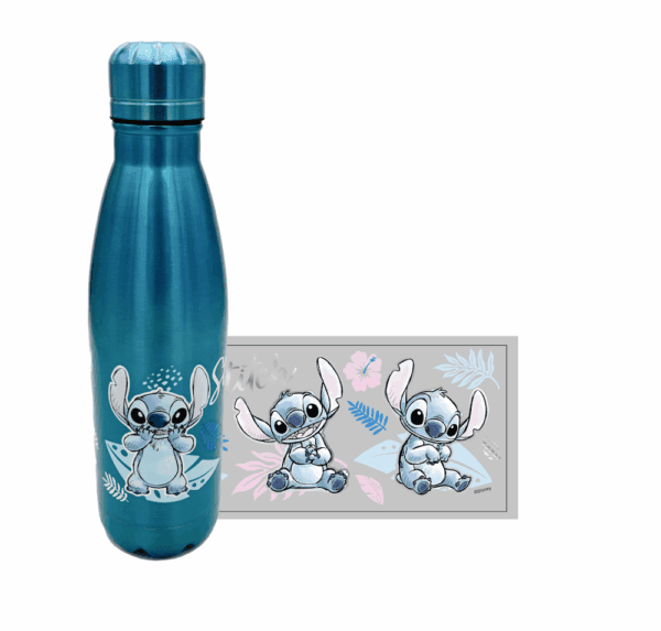STITCH - Watercolor Metalic Blue - Stainless Steel Bottle 780ml