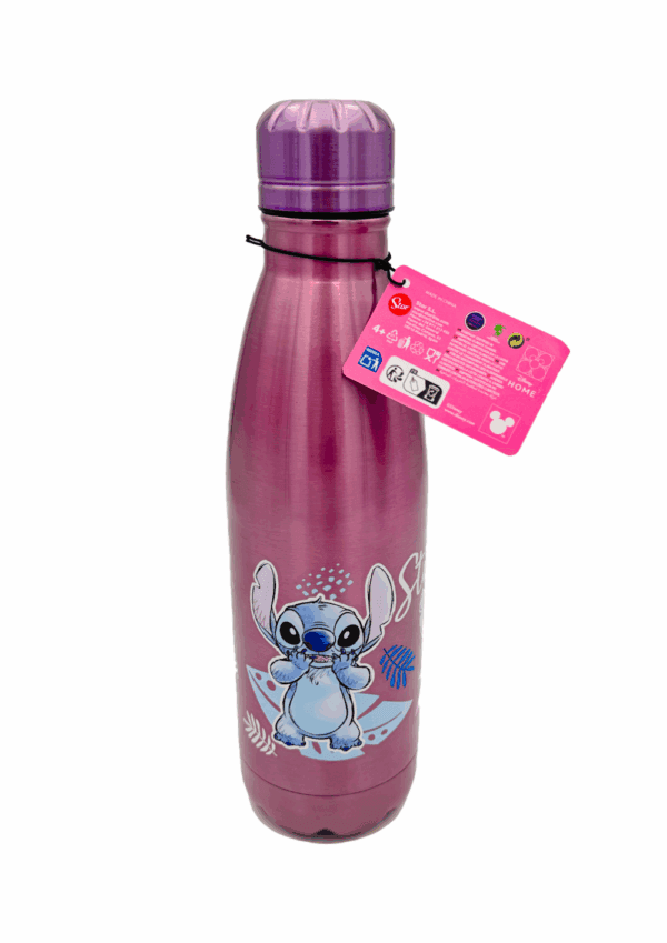 STITCH - Watercolor Metalic Pink - Stainless Steel Bottle 780ml - Afbeelding 5