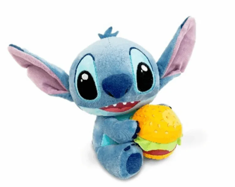 STITCH - Stitch Knuffel met burger - 25cm