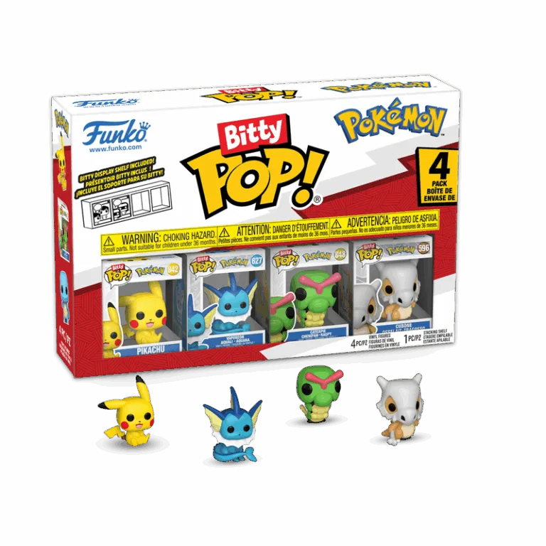 Funko Bitty Pop! POKEMON - Pikachu – 4 Pack 2.5cm