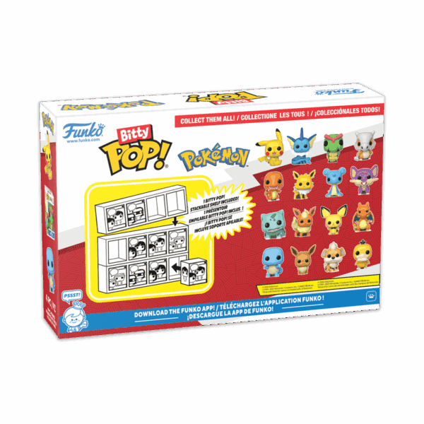 Funko Bitty Pop! POKEMON - Pikachu – 4 Pack 2.5cm - Afbeelding 2