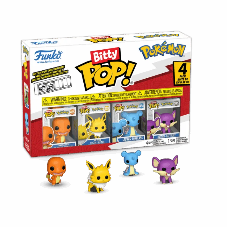 Funko Bitty Pop! POKEMON - Charmander – 4 Pack 2.5cm