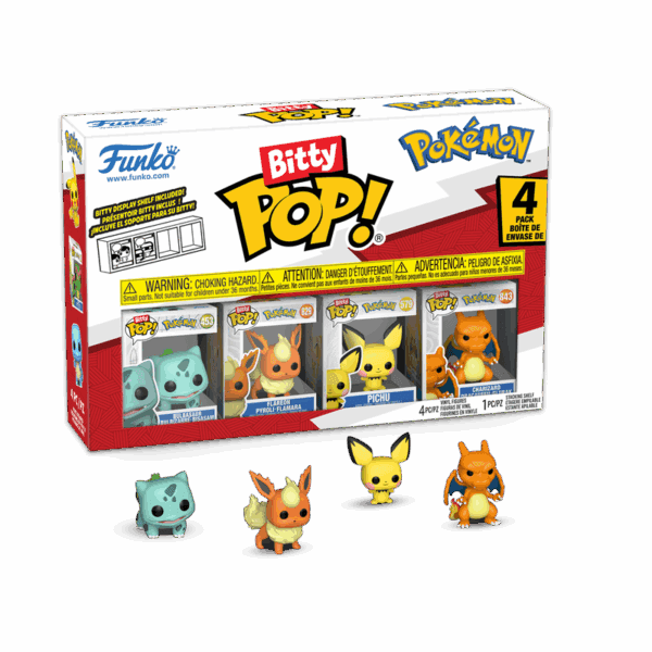 Funko Bitty Pop! POKEMON - Bulbasaur – 4 Pack 2.5cm