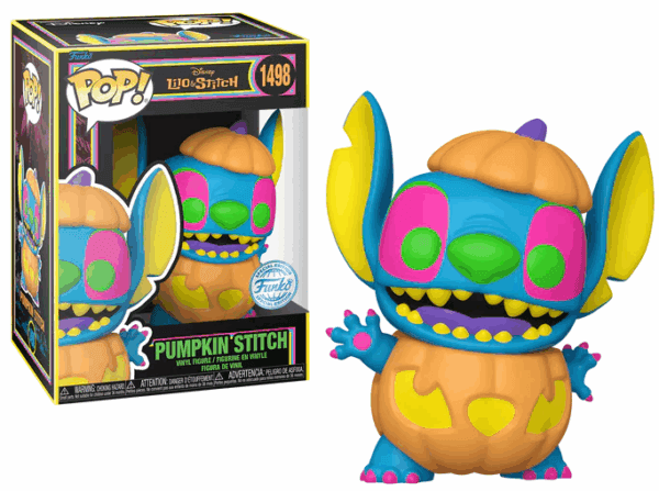 Funko Pop! Disney: Lilo & Stitch - Pumpkin Stitch (1498) S.E. BLKLT